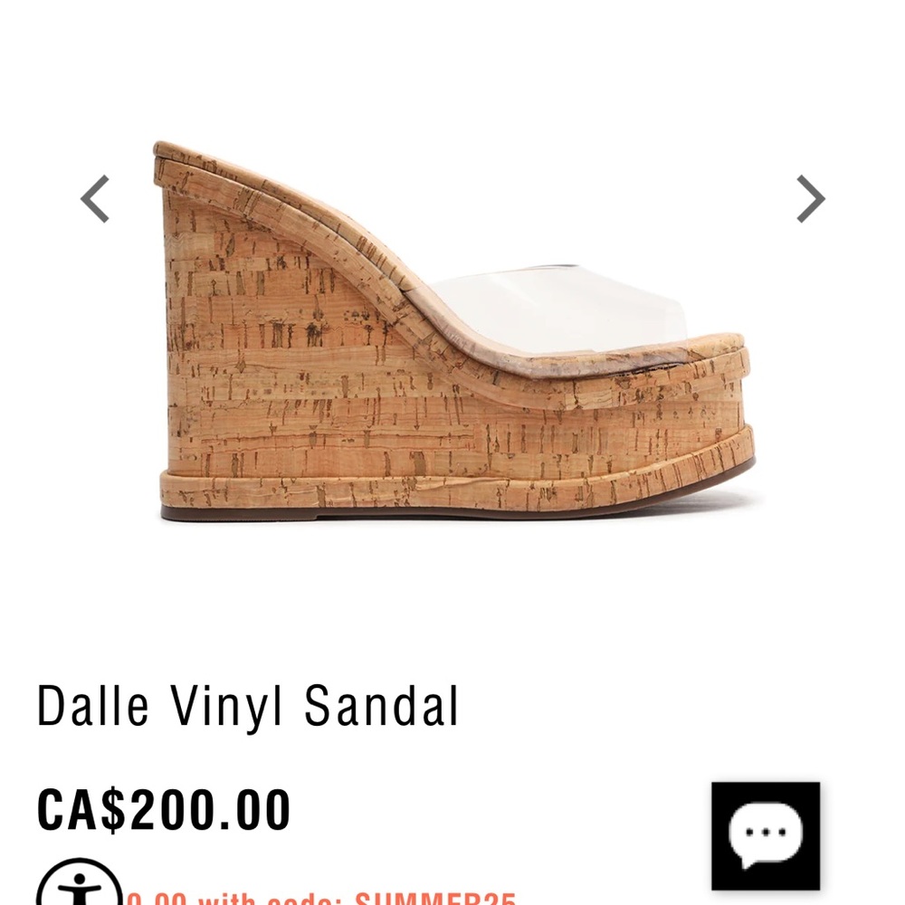 Dalle Vinyl Sandals 
Transparente, 8.5
